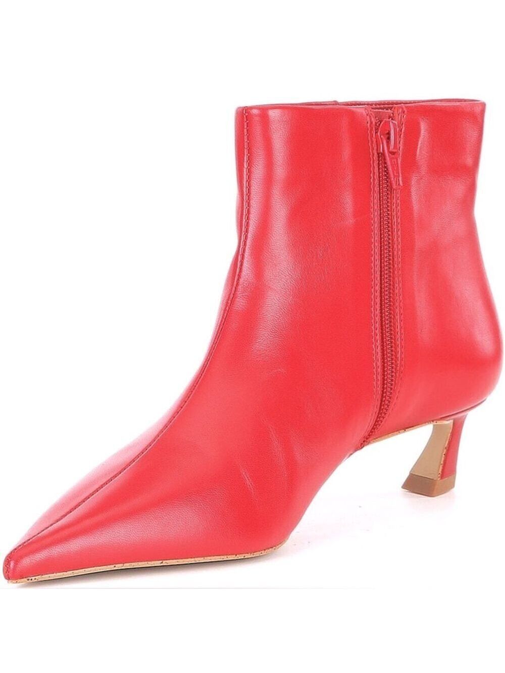 NWOB $140 Gianni Bini, the Georgina Leather Kitten Heel Booties - Picture 9 of 13